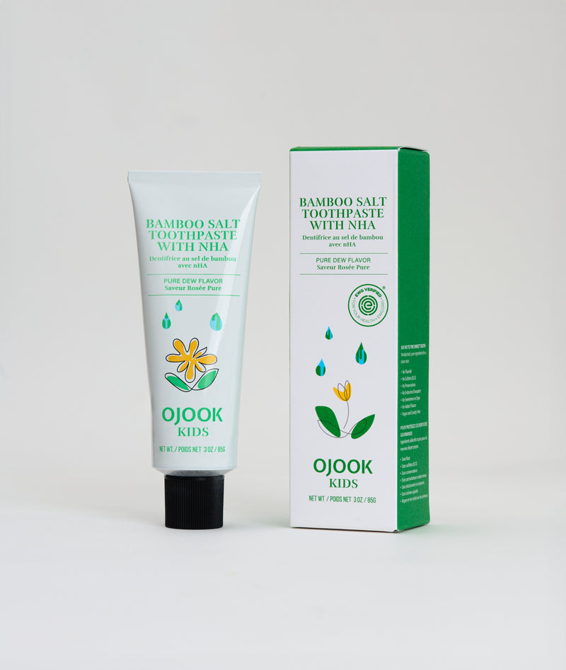 Kids Bamboo Salt Toothpaste with nHA - Pure Dew (2 Sizes)