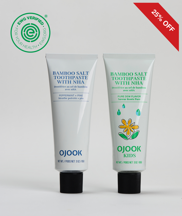 Mommy & Me Bamboo Salt Toothpaste Set