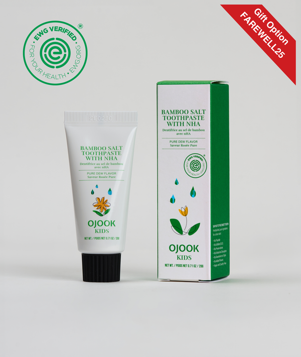 Kids Bamboo Salt Toothpaste with nHA - Pure Dew (2 Sizes)