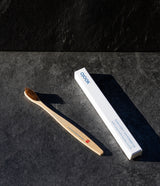 OJOOK bamboo toothbrush for setting intentions in each morning and evening. Natural toothbrush subscription is available